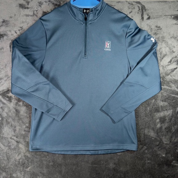Under Armour Other - Mens Medium Under Armour Pullover Blue Excellent TPC Canyons Golf Quarter Zip
